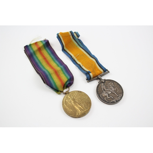 249 - WW1 Medal Pair & Original Ribbons 42033 Pte J. H. M Brown Scottish Rifles