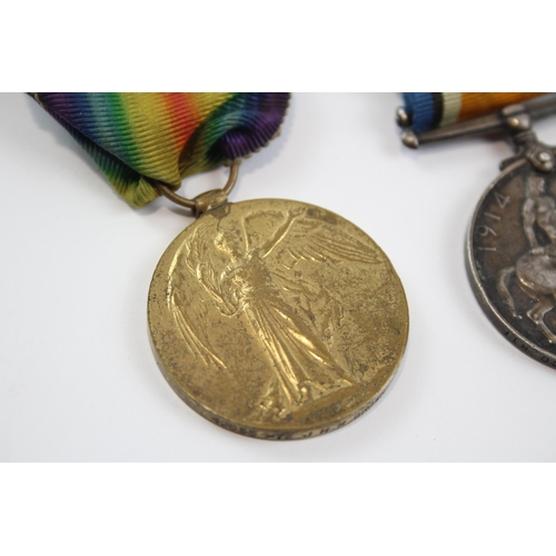 249 - WW1 Medal Pair & Original Ribbons 42033 Pte J. H. M Brown Scottish Rifles