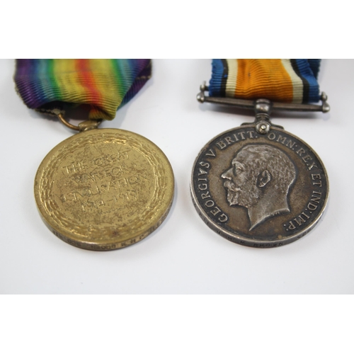 249 - WW1 Medal Pair & Original Ribbons 42033 Pte J. H. M Brown Scottish Rifles