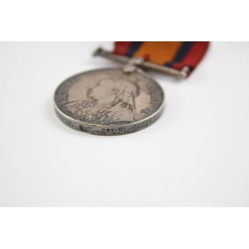 250 - Boer War Queens South Africa Medal Named 8237 Pte J. Denniss Vol Coy RL Scots