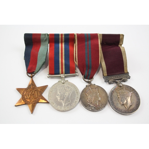 251 - WW2-ER.II Mounted Medal Group Inc ER.II Coronation & Army Long Service Sjt Latto