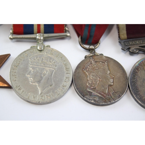 251 - WW2-ER.II Mounted Medal Group Inc ER.II Coronation & Army Long Service Sjt Latto