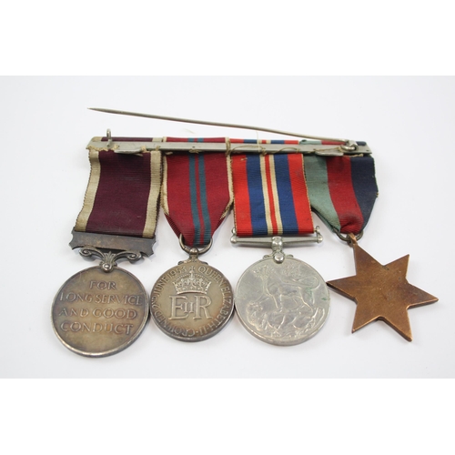 251 - WW2-ER.II Mounted Medal Group Inc ER.II Coronation & Army Long Service Sjt Latto