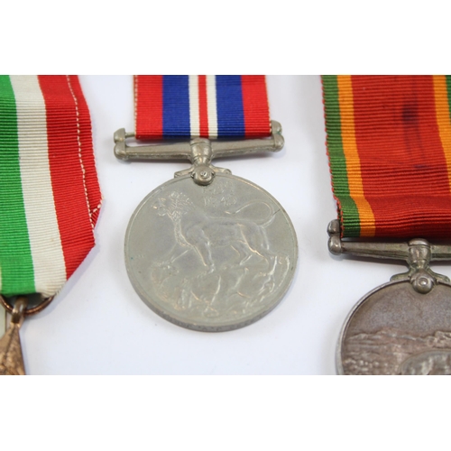 252 - WW2 South African Medal Group 16393 J. W Jordan Inc South Africa Service, Etc