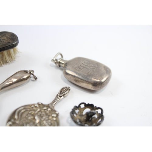 265 - 5 x Antique / Vintage Hallmarked .800 & .925 SILVER Ladies Vanity Items 47g