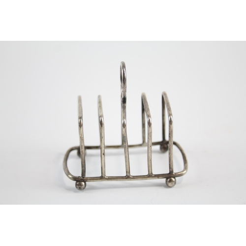 267 - Antique Hallmarked 1902 Birmingham STERLING SILVER Asprey & Co Toast Rack 38g