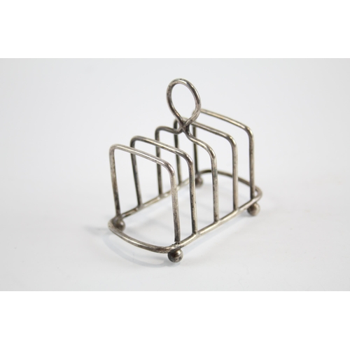 267 - Antique Hallmarked 1902 Birmingham STERLING SILVER Asprey & Co Toast Rack 38g