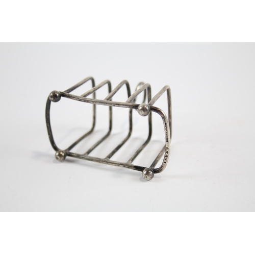 267 - Antique Hallmarked 1902 Birmingham STERLING SILVER Asprey & Co Toast Rack 38g