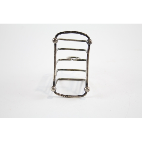 267 - Antique Hallmarked 1902 Birmingham STERLING SILVER Asprey & Co Toast Rack 38g