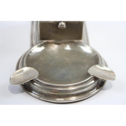 275 - Antique Edwardian 1908 Birmingham Sterling Silver Cigar Cutter & Ashtray (120g)