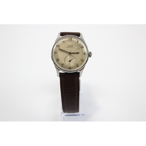 286 - TISSOT Men's Vintage Military Style WRISTWATCH Automatic WORKING C.1950s