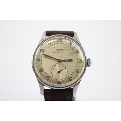 286 - TISSOT Men's Vintage Military Style WRISTWATCH Automatic WORKING C.1950s