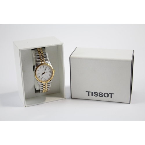 288 - TISSOT PR100 Men's Two Tone WRISTWATCH Quartz WORKING Boxed