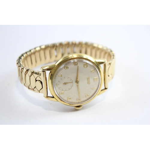 290 - TISSOT Men's Vintage Gold Tone WRISTWATCH Hand-wind WORKING C.1950s