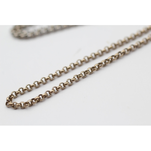 1 - 18ct White Gold Rolo Chain Necklace By Chopard (8.2g)