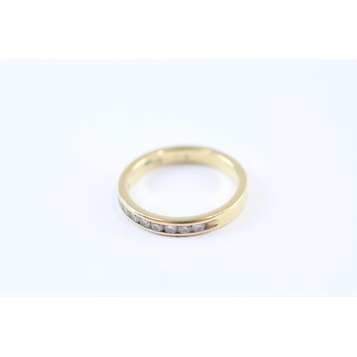 250 - 18ct Gold Diamond Half Eternity Ring (2.7g) Size  J