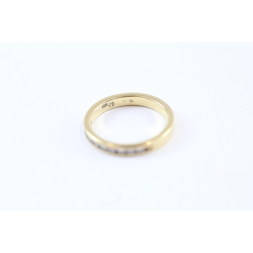 250 - 18ct Gold Diamond Half Eternity Ring (2.7g) Size  J