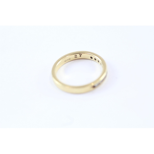 250 - 18ct Gold Diamond Half Eternity Ring (2.7g) Size  J