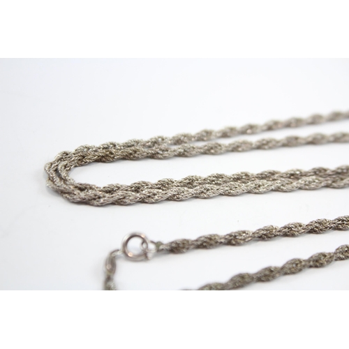 287 - Silver Twisted Rope Necklace 1971 By Designer Grosse (21g)