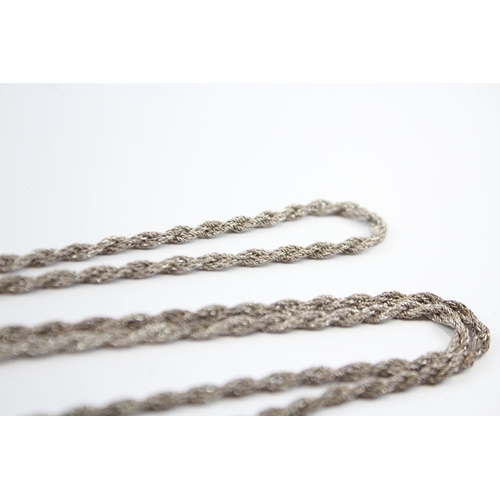 287 - Silver Twisted Rope Necklace 1971 By Designer Grosse (21g)