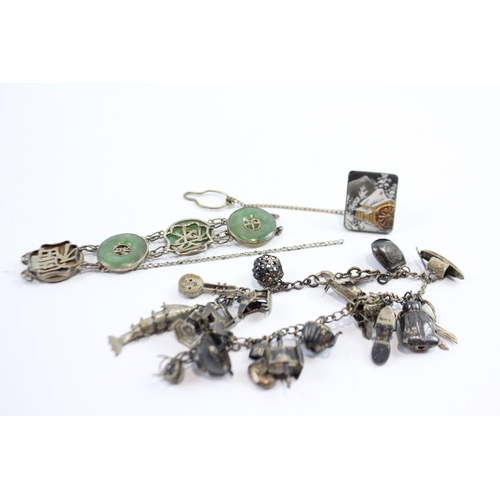 304 - A Collection Of Silver Jewellery With Asian Themes (30g)