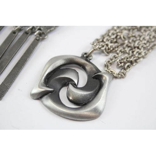 306 - A Collection Of Pewter Jewellery Including Jyde Kunst (99g)