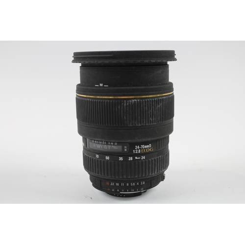 321 - Sigma EX 24-70mm F/2.8 DG Auto Focus CAMERA LENS For Nikon DSLR WORKING