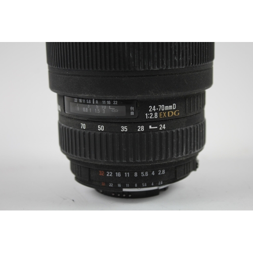 321 - Sigma EX 24-70mm F/2.8 DG Auto Focus CAMERA LENS For Nikon DSLR WORKING