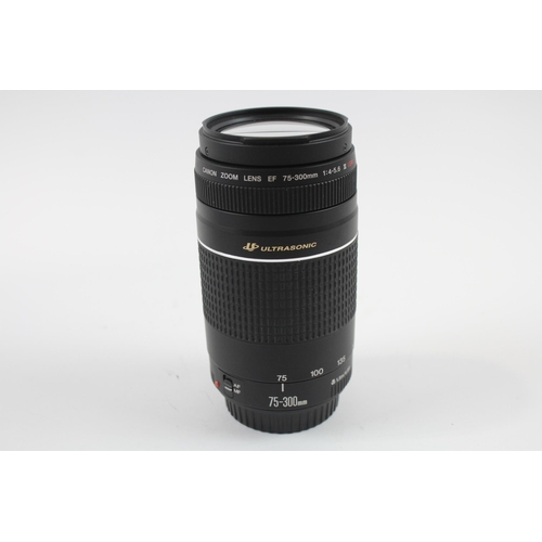 338 - Canon EF Ultrasonic 75-300mm F/4-5.6 III USM Auto Focus CAMERA LENS - WORKING