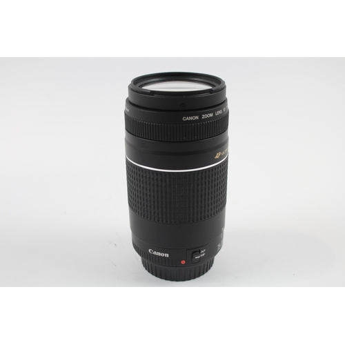 338 - Canon EF Ultrasonic 75-300mm F/4-5.6 III USM Auto Focus CAMERA LENS - WORKING