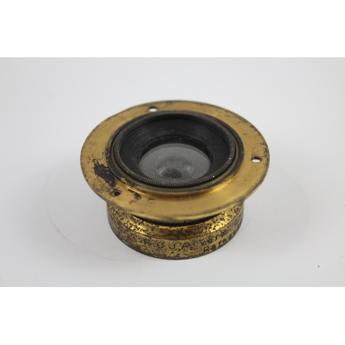 364 - 3 Brass Unbranded Antique Lenses