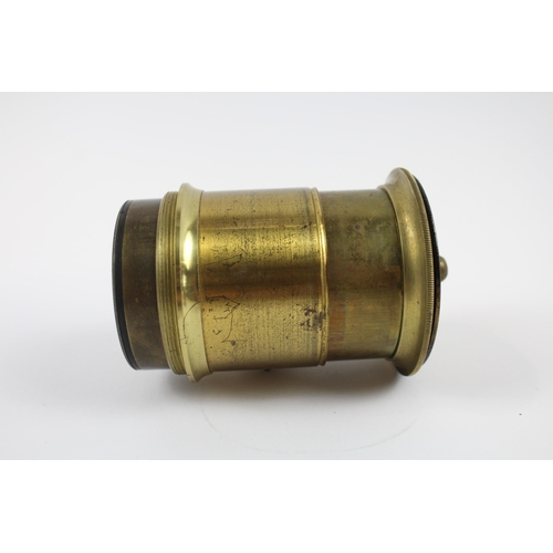 364 - 3 Brass Unbranded Antique Lenses