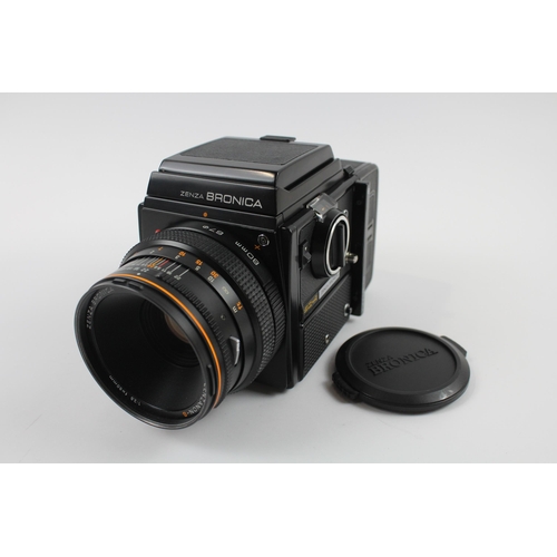 379 - Zenza Bronica SQ-A Medium Format FILM CAMERA w/ Zenzanon-S 80mm Lens WORKING