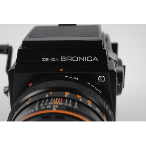 379 - Zenza Bronica SQ-A Medium Format FILM CAMERA w/ Zenzanon-S 80mm Lens WORKING