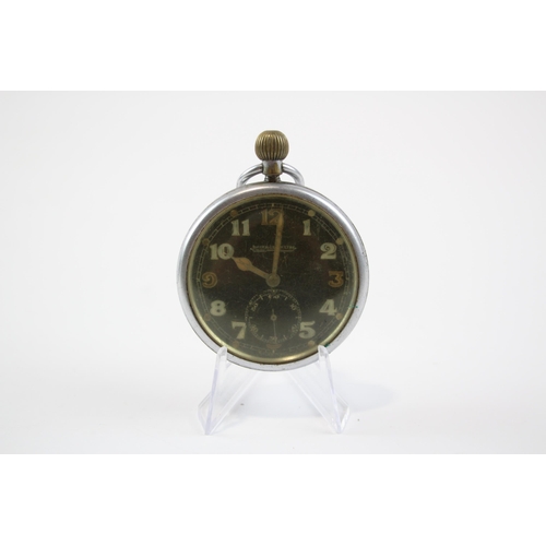 383 - JAEGER LE-COULTRE GS/TP Military Issued Men's POCKET WATCH Hand-Wind WORKING