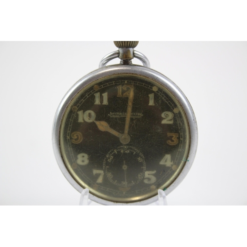 383 - JAEGER LE-COULTRE GS/TP Military Issued Men's POCKET WATCH Hand-Wind WORKING