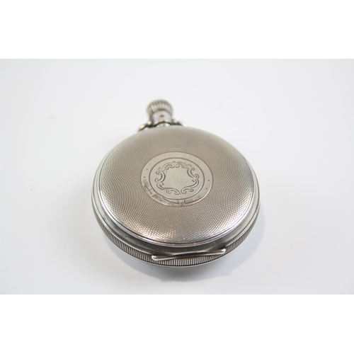 384 - CYMA STERLING SILVER Men's Vintage Open Face POCKET WATCH Hand-Wind WORKING