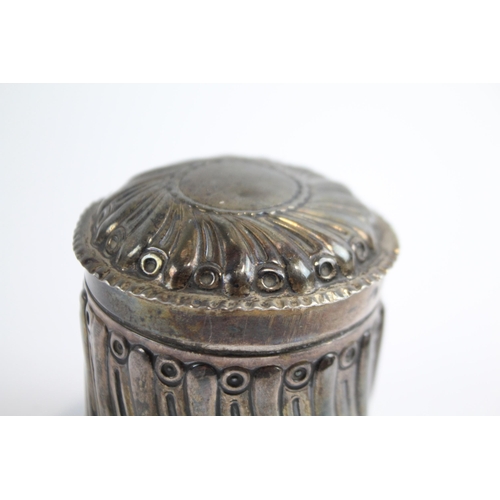 388 - Antique Victorian Hallmarked 1893 Birmingham Sterling Silver Trinket Box (94g)