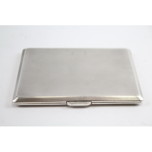 396 - Vintage Hallmarked 1939 Birmingham Sterling Silver Cigarette Case (165g)