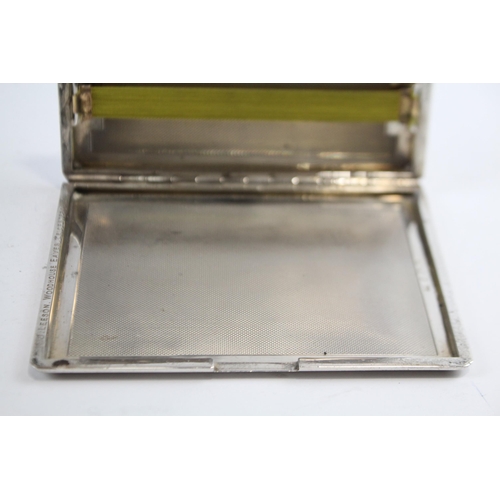 396 - Vintage Hallmarked 1939 Birmingham Sterling Silver Cigarette Case (165g)