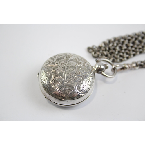 400 - Edwardian 1909 Birmingham STERLING SILVER Sovereign w/ Rolo Link Chain (30g)