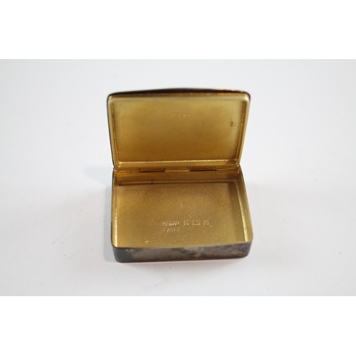 406 - Vintage Hallmarked 1951 Birmingham Sterling Silver Snuff Box (27g)