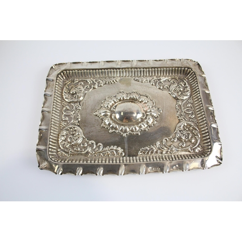 434 - Antique Victorian 1900 Birmingham Sterling Silver Ladies Vanity Tray (277g)