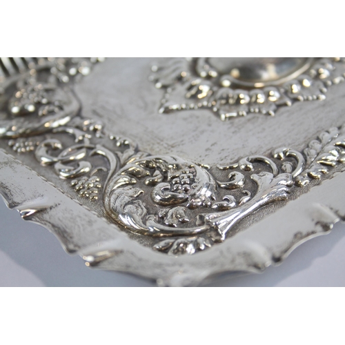 434 - Antique Victorian 1900 Birmingham Sterling Silver Ladies Vanity Tray (277g)