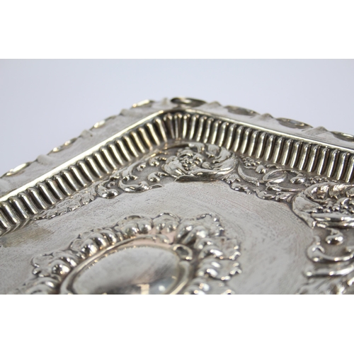 434 - Antique Victorian 1900 Birmingham Sterling Silver Ladies Vanity Tray (277g)