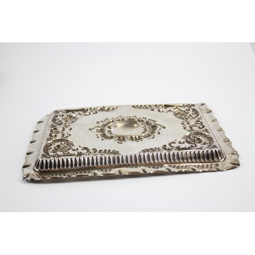 434 - Antique Victorian 1900 Birmingham Sterling Silver Ladies Vanity Tray (277g)