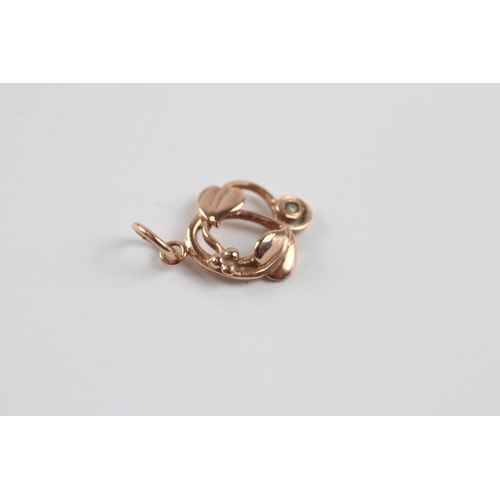 144 - 9ct Gold Diamond Openwork Pendant By Clogau (1G)