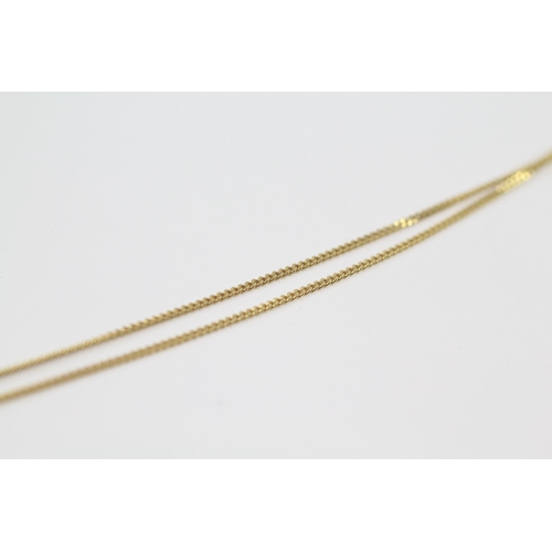 145 - 9ct Gold Diamond Heart Pendant Necklace (2g)