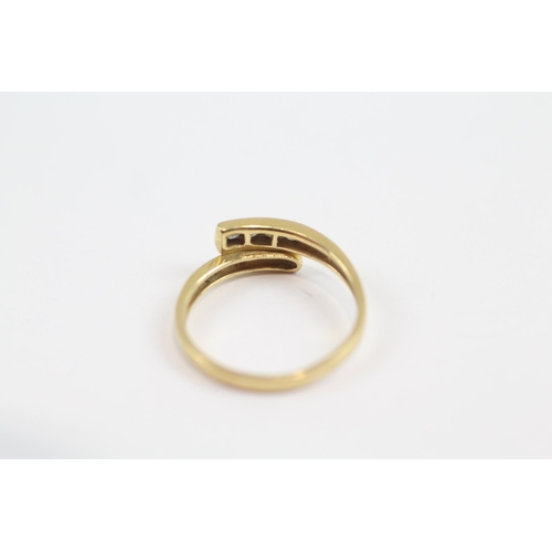 174 - 18ct Gold Diamond Four Stone Ring (2.2G) Size  O