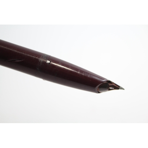 479 - Vintage Sheaffer PFM Pen For Men Burgundy Fountain Pen w/ Steel Nib WRITING